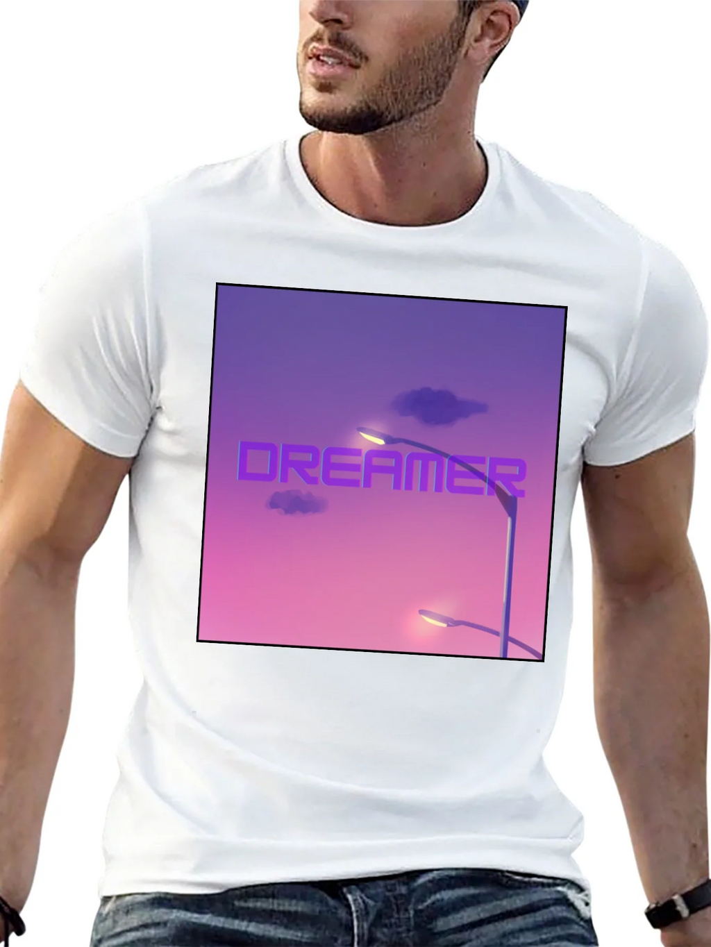Dreamer Graphic T-Shirt - Black Cotton Tee product image 12