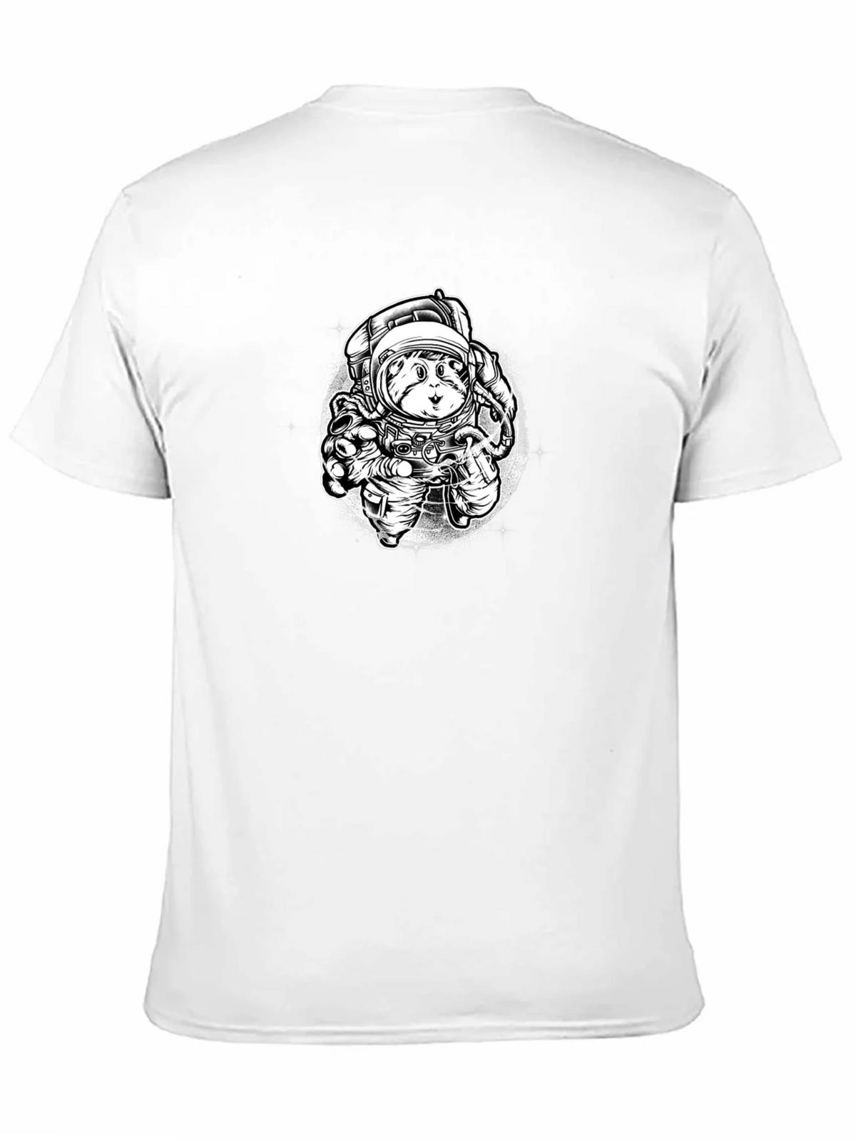 Astronaut Cat Graphic Tee - Black Cotton Blend product image 10