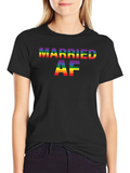 Married AF Rainbow Pride T-Shirt product image 1