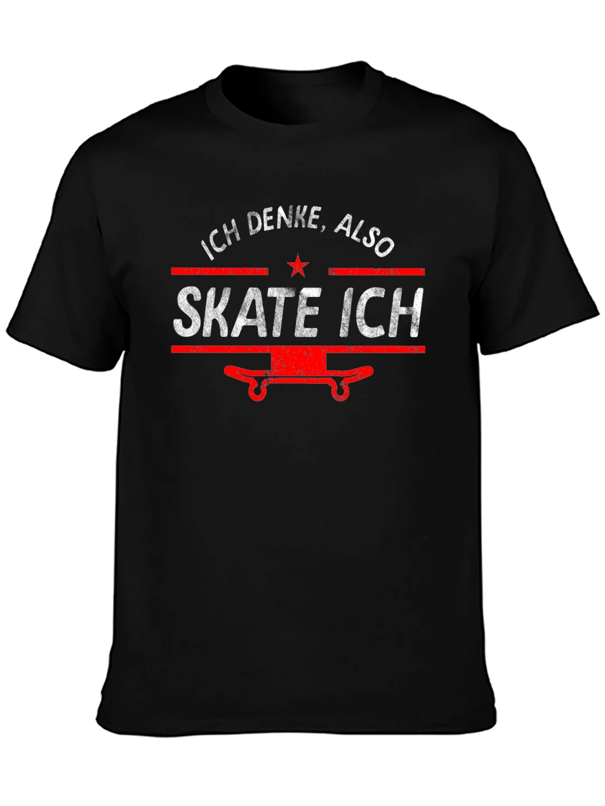 Ich Denke Also Skate T-Shirt product image 3