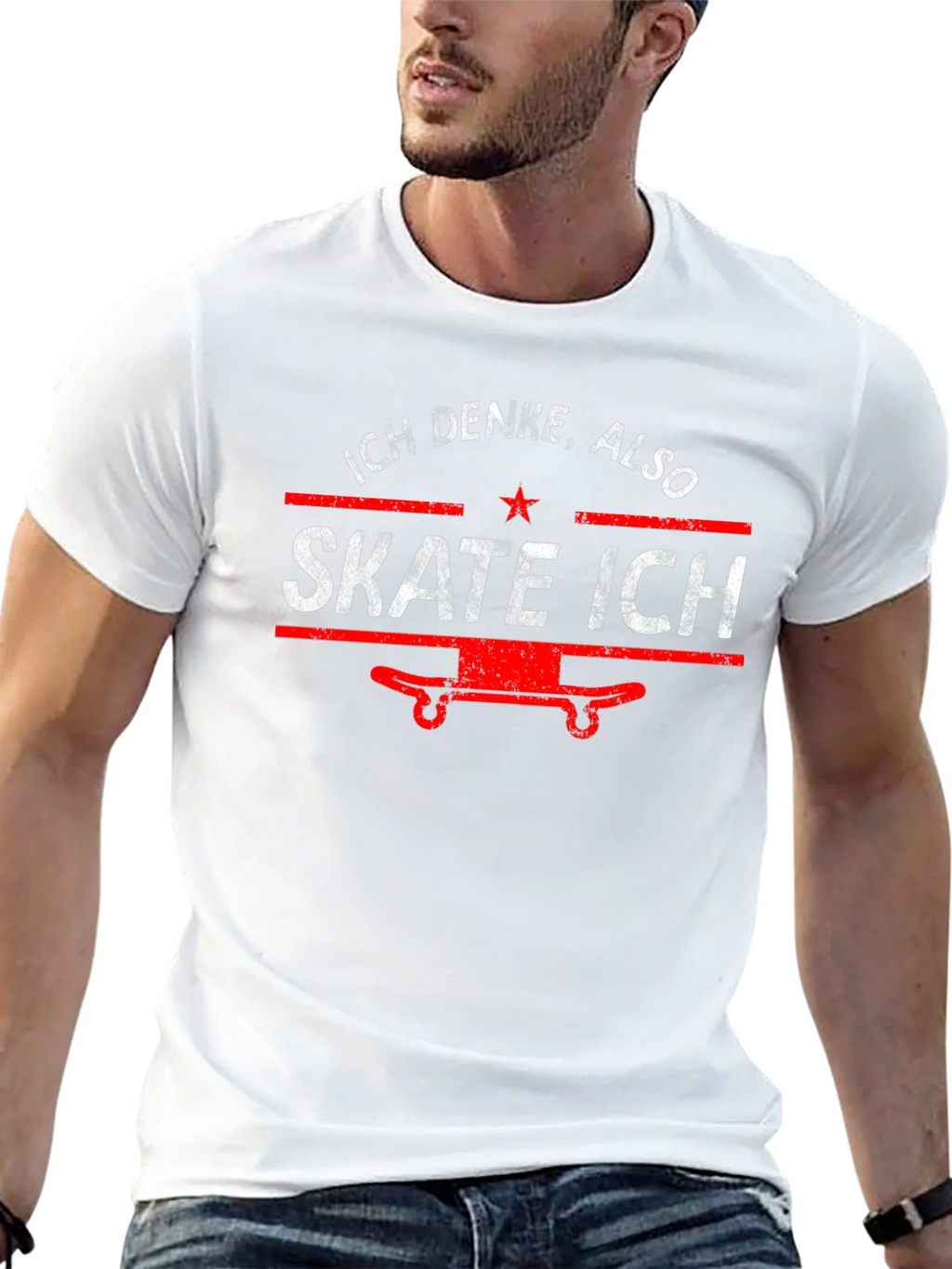 Ich Denke Also Skate T-Shirt product image 12