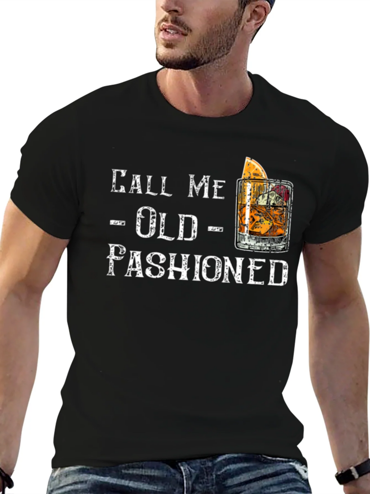 Call Me Old Fashioned Graphic Tee - Black product image 6