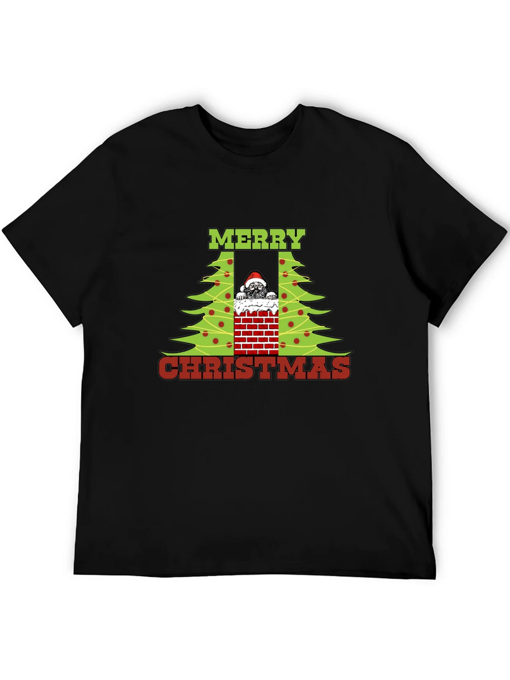 Merry Christmas Dog Chimney T-Shirt