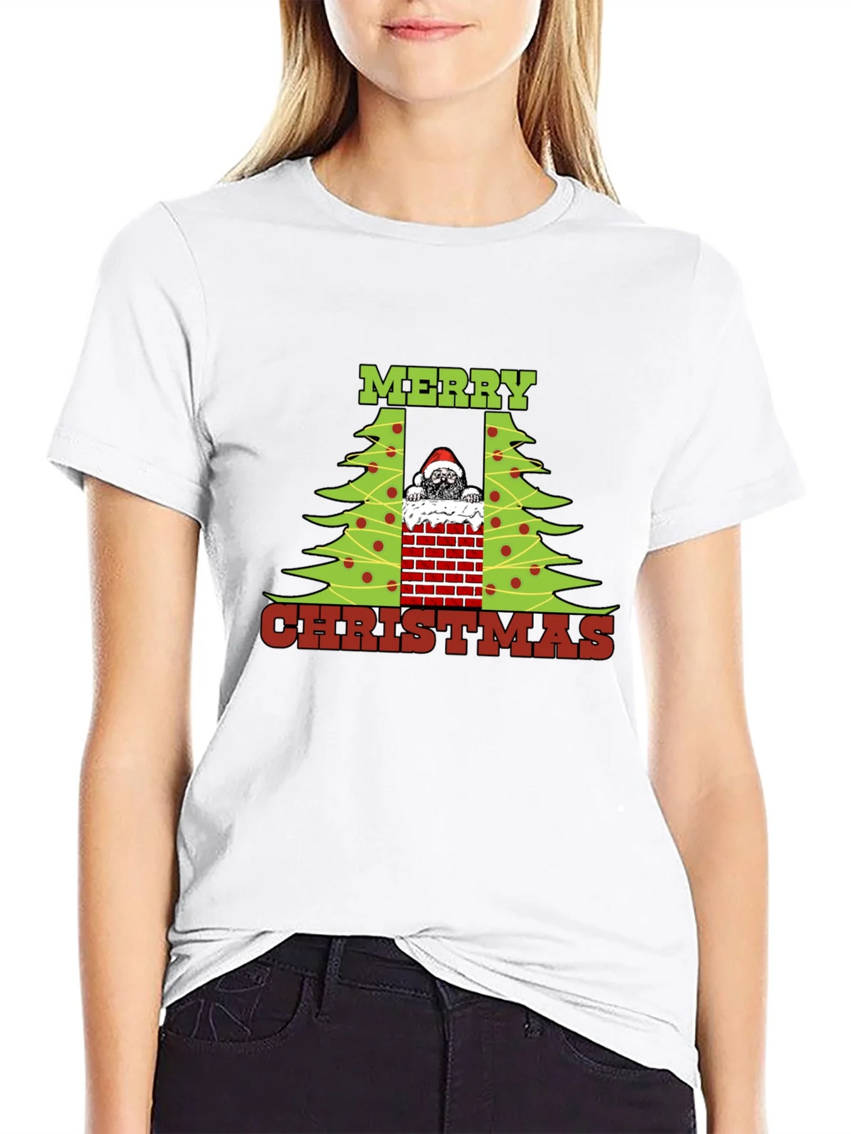 Merry Christmas Dog Chimney T-Shirt