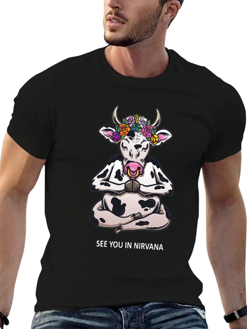 Yoga Cow T-Shirt - See You In Nirvana product image 3