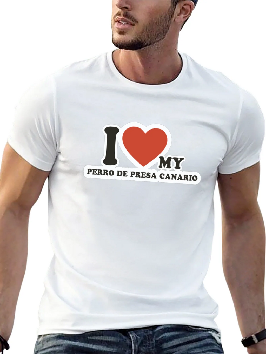 I Love My Perro De Presa Canario T-Shirt product image 7