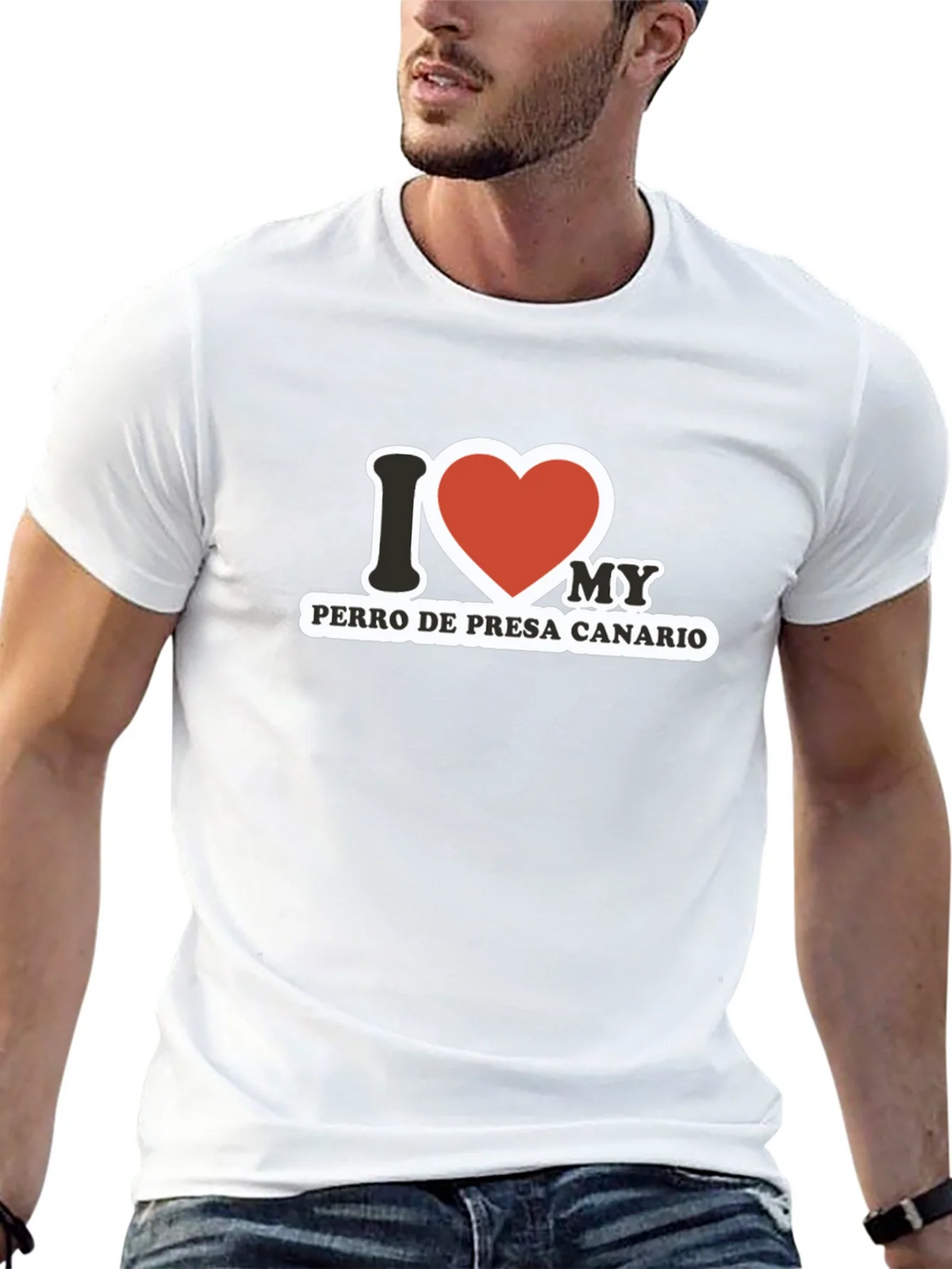 I Love My Perro De Presa Canario T-Shirt product image 7