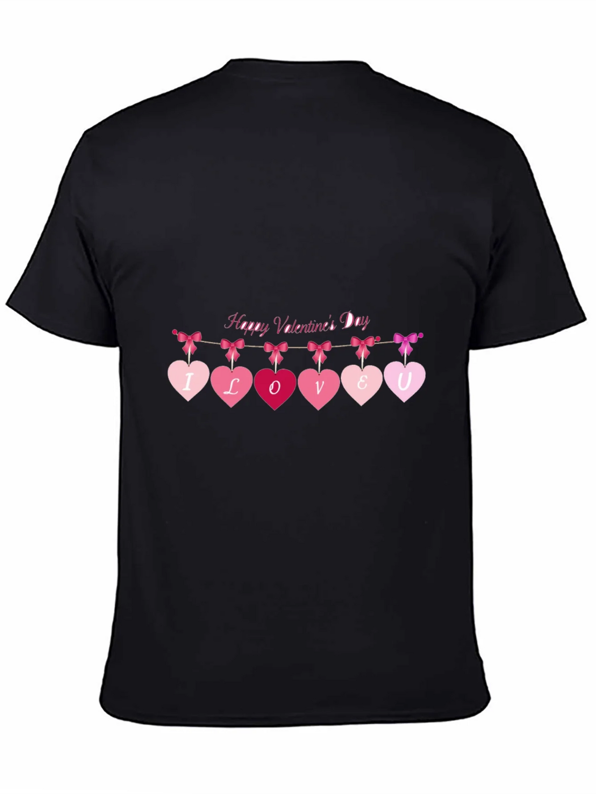 Valentines Day Heart Banner Graphic Tee product image 2