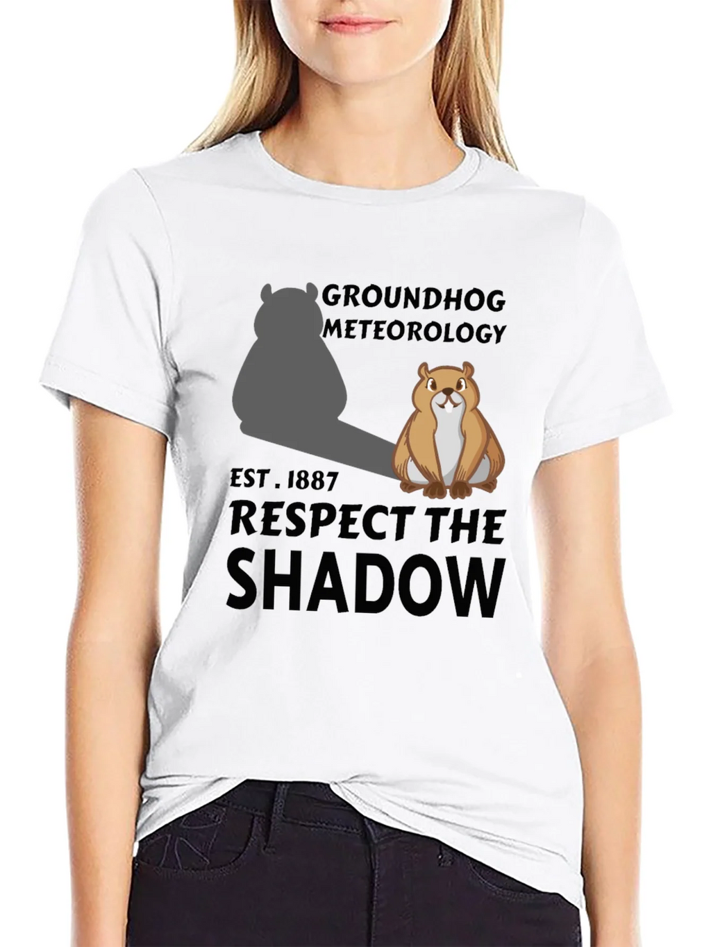 Groundhog Meteorology Shadow T-Shirt product image 5