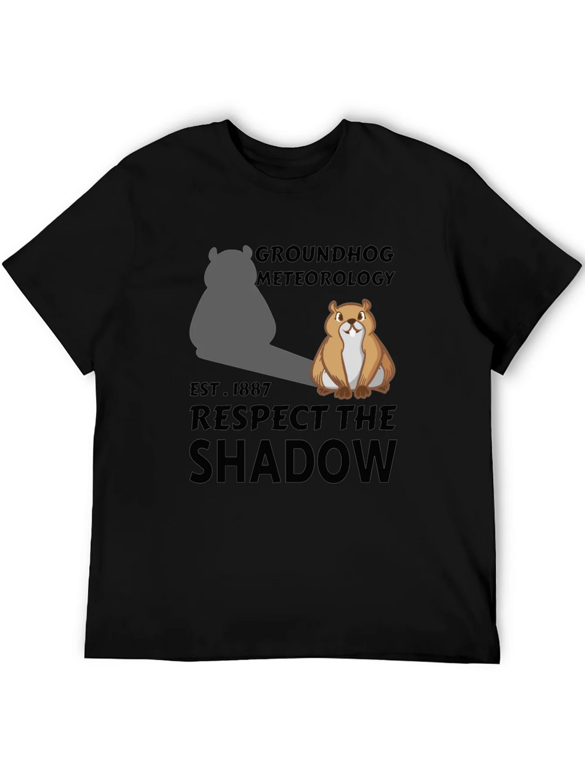 Groundhog Meteorology Shadow T-Shirt product image 3