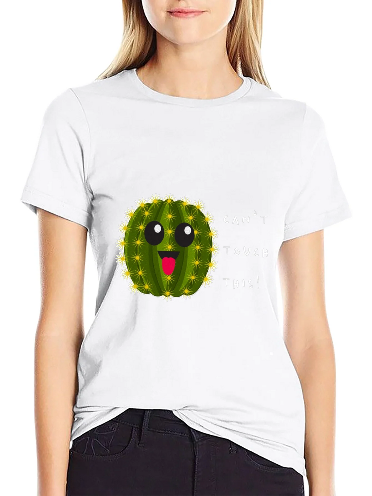 Cant Touch This Cactus Crewneck T-Shirt product image 7