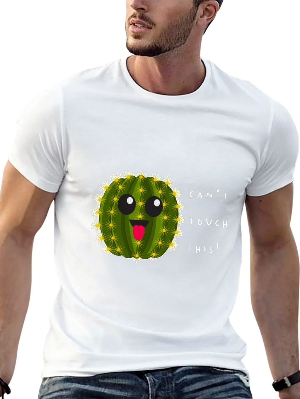 Cant Touch This Cactus Crewneck T-Shirt product image 11