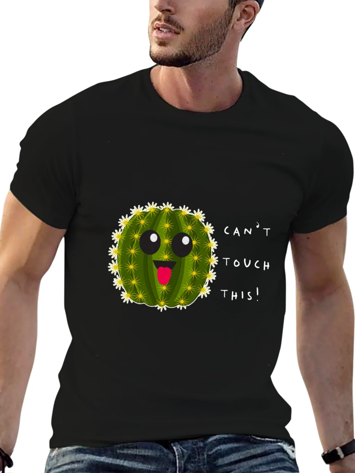 Cant Touch This Cactus Crewneck T-Shirt product image 5