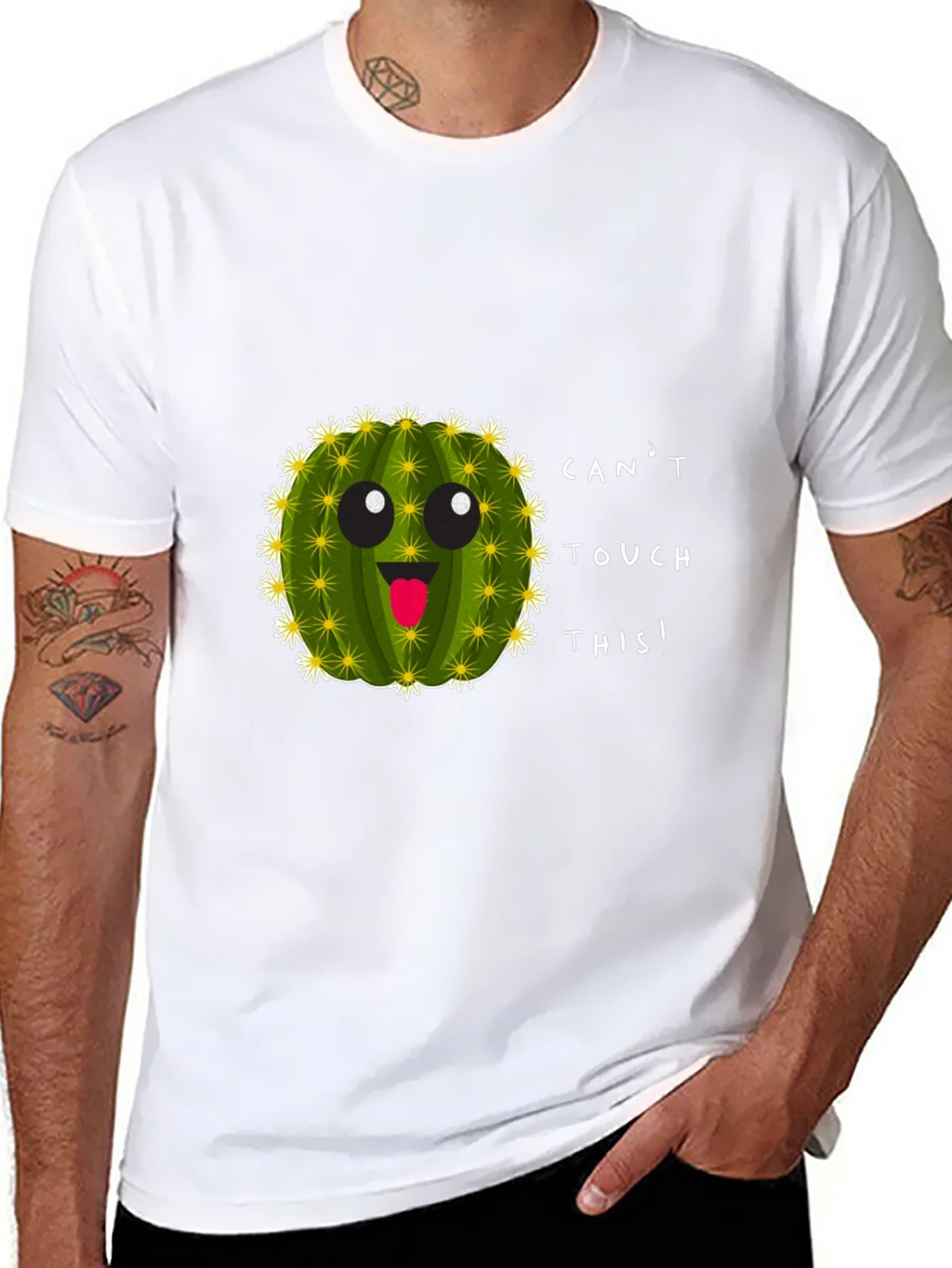 Cant Touch This Cactus Crewneck T-Shirt product image 6