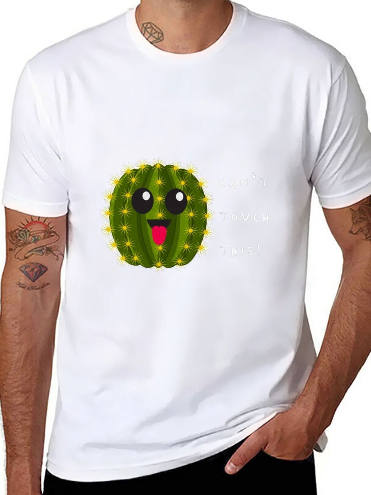 Cant Touch This Cactus Crewneck T-Shirt product image 6
