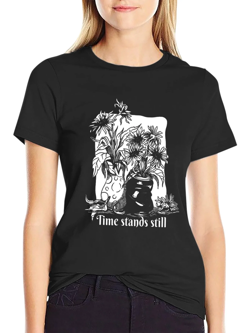 Time Stands Still Graphic Tee - Black product image 2