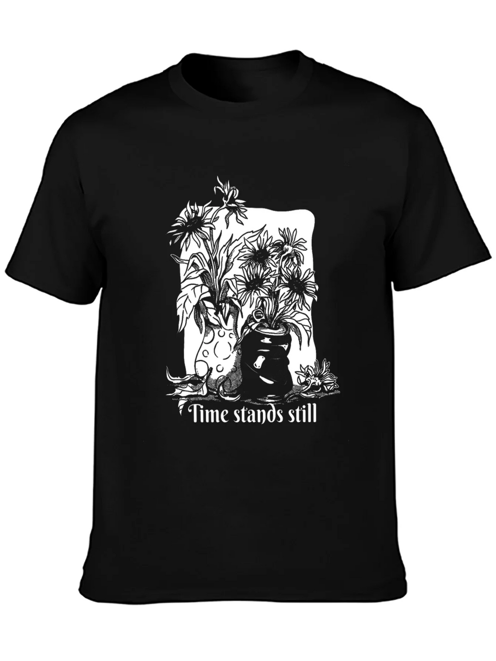 Time Stands Still Graphic Tee - Black product image 3