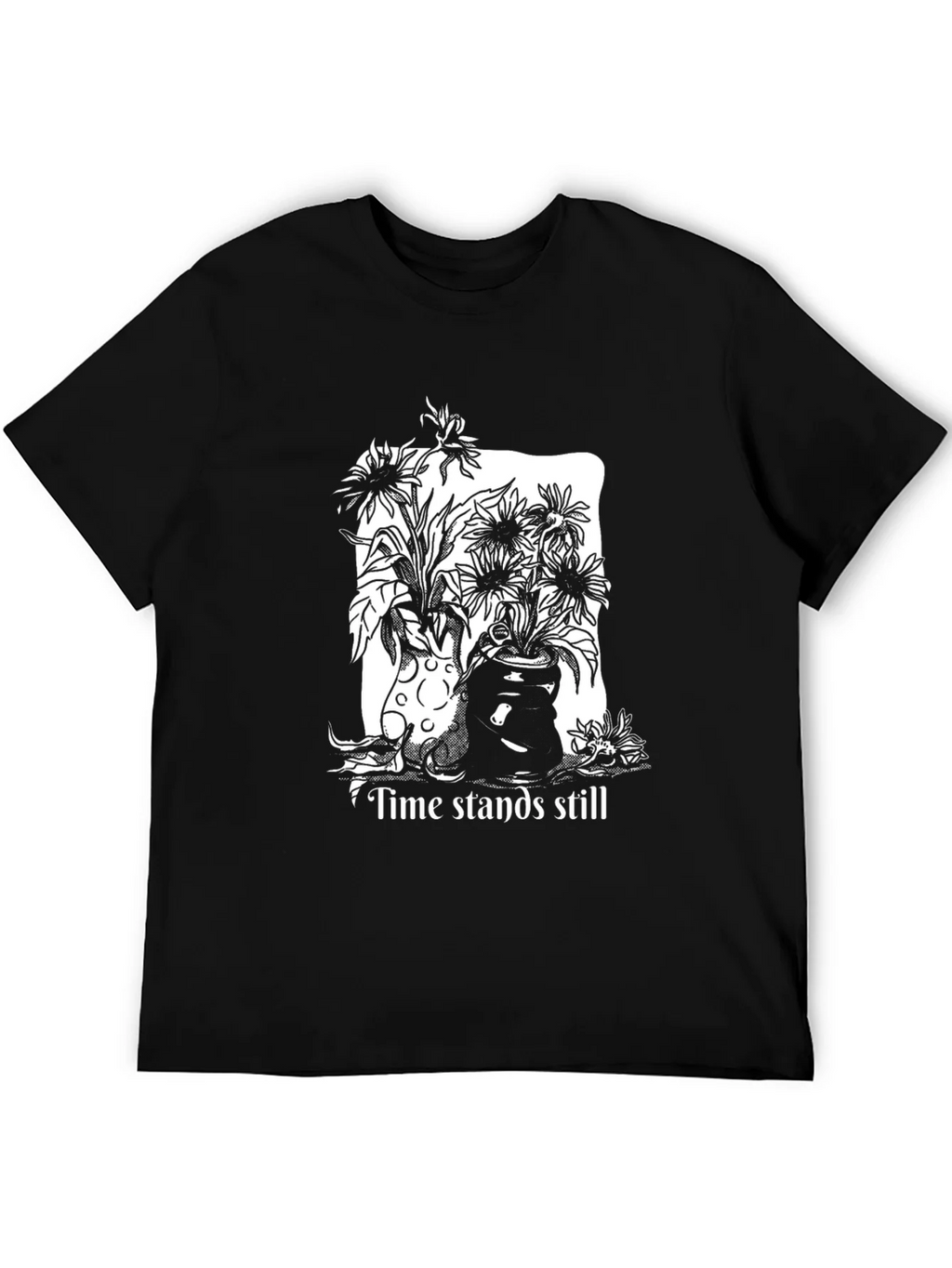 Time Stands Still Graphic Tee - Black product image 5