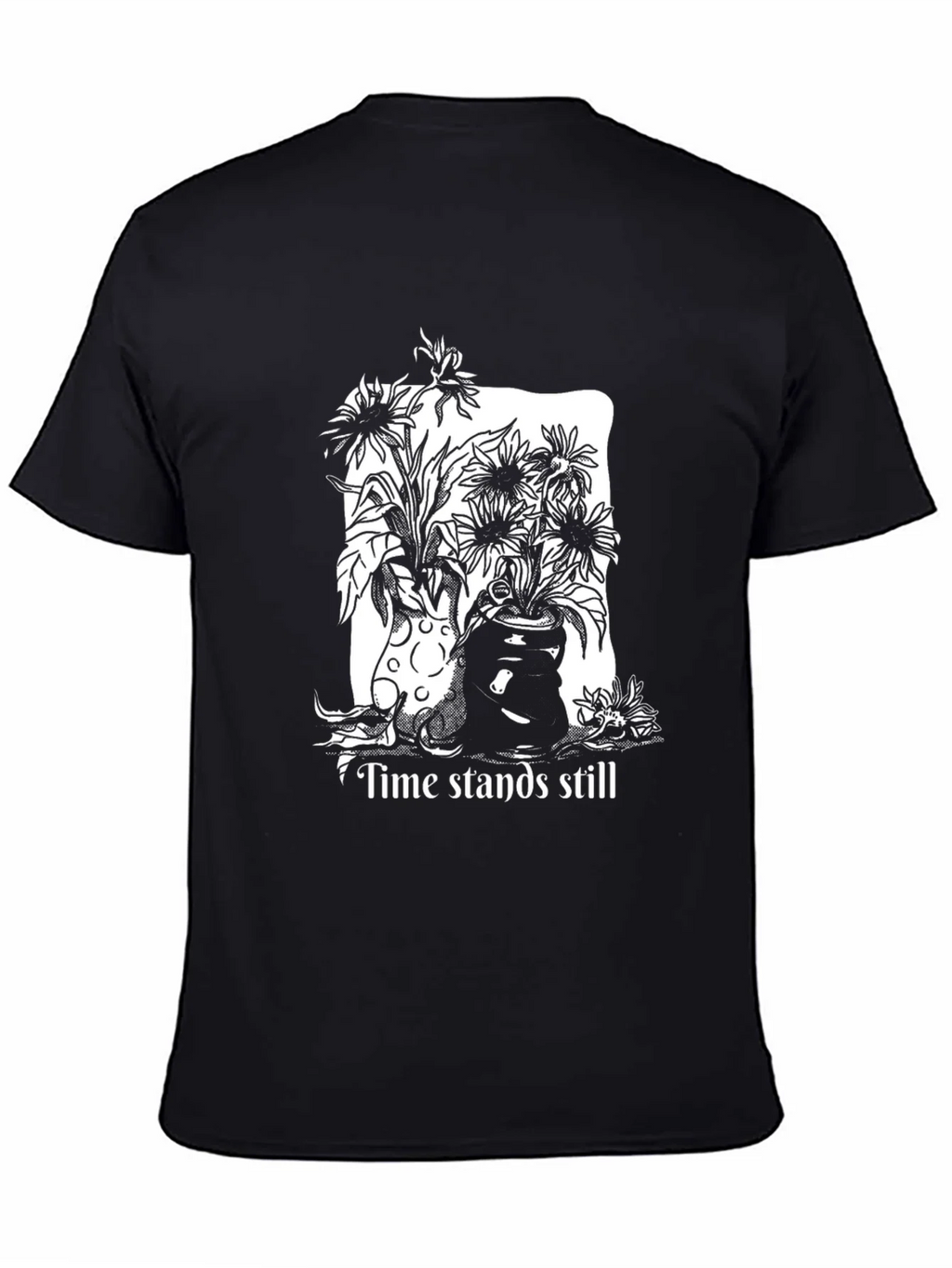 Time Stands Still Graphic Tee - Black product image 4