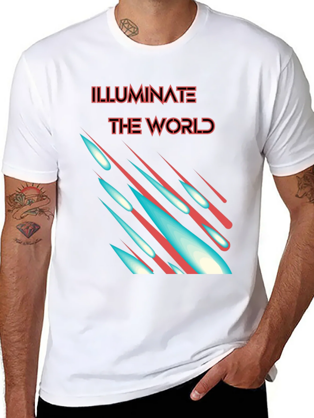 Illuminate the World Graphic T-Shirt product image 7