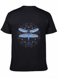 Dragonfly Mandala Graphic T-Shirt - Black product image 1