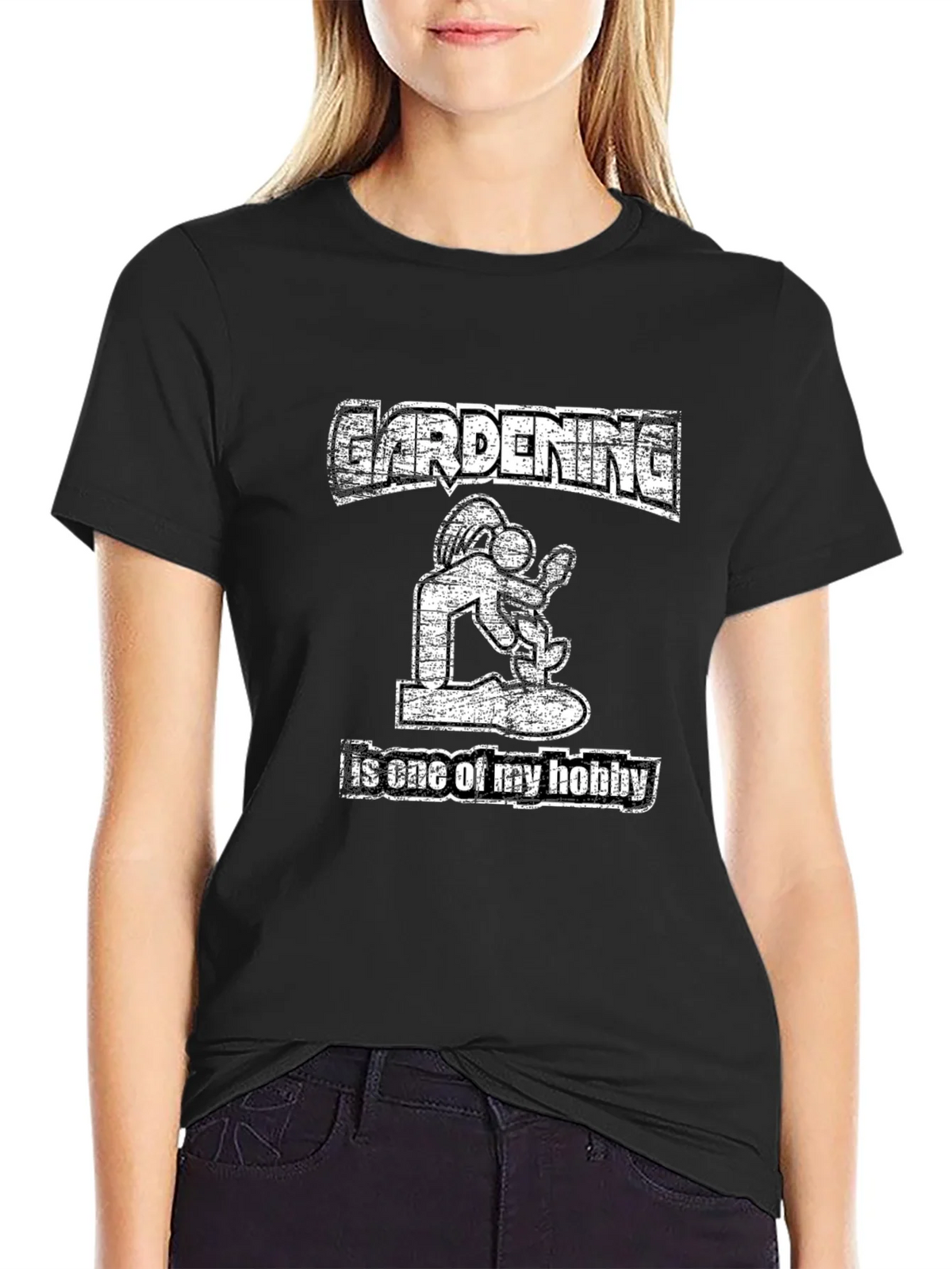 Gardening Hobby T-Shirt: Mens Black Graphic Tee product image 2