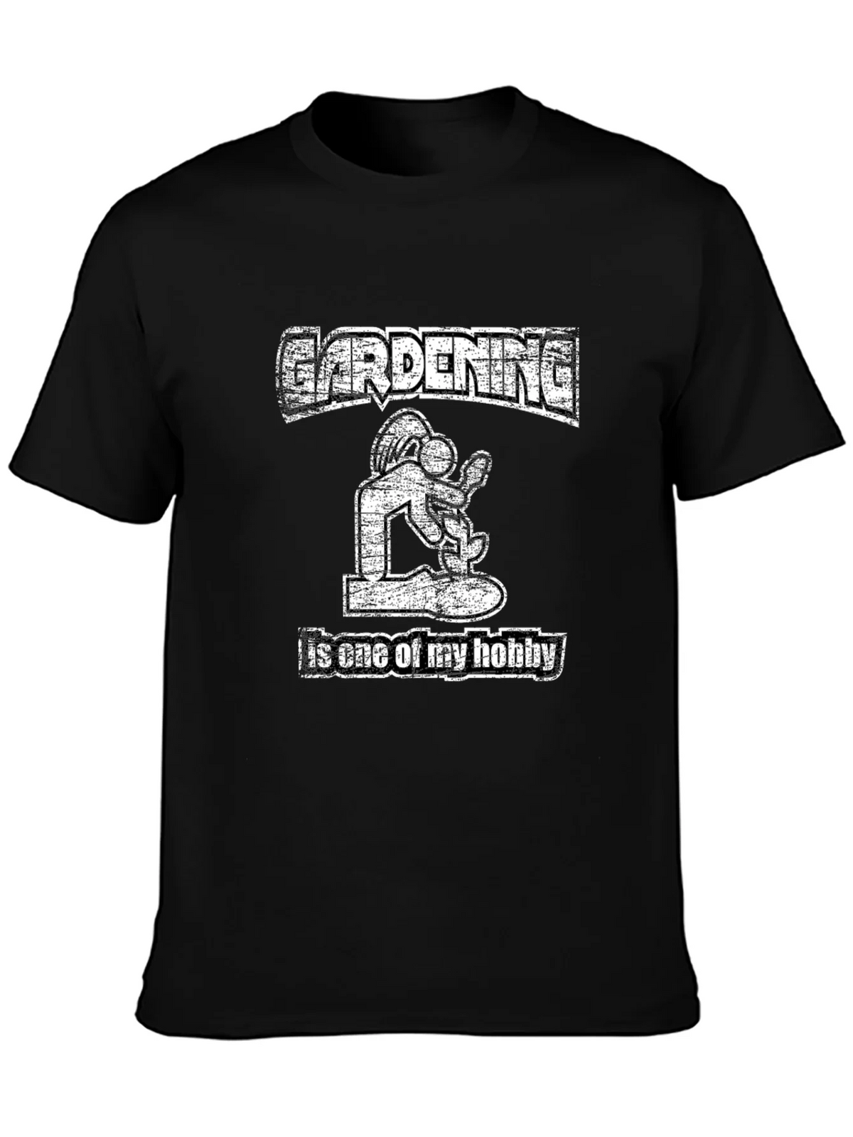 Gardening Hobby T-Shirt: Mens Black Graphic Tee product image 3