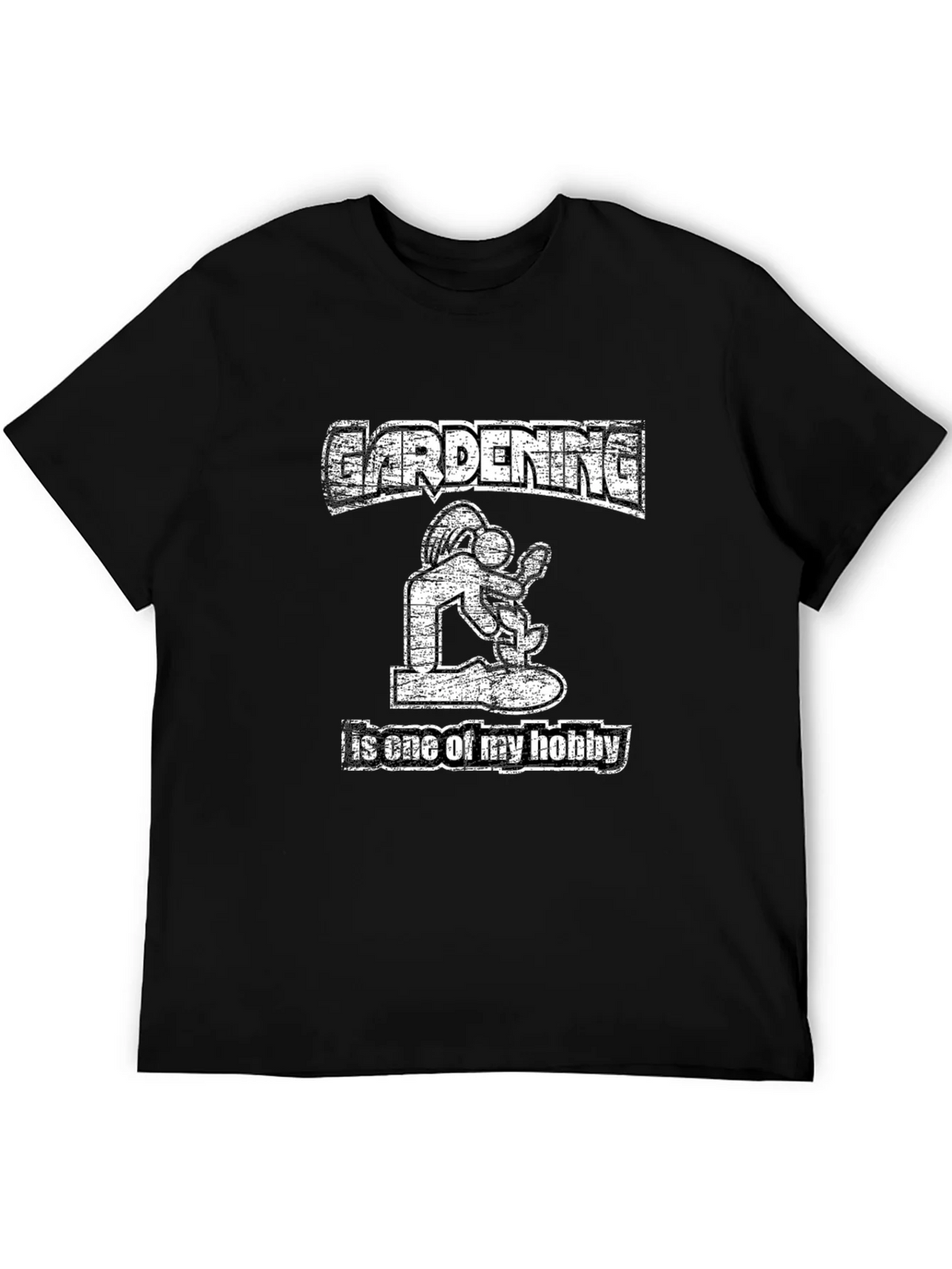 Gardening Hobby T-Shirt: Mens Black Graphic Tee product image 5