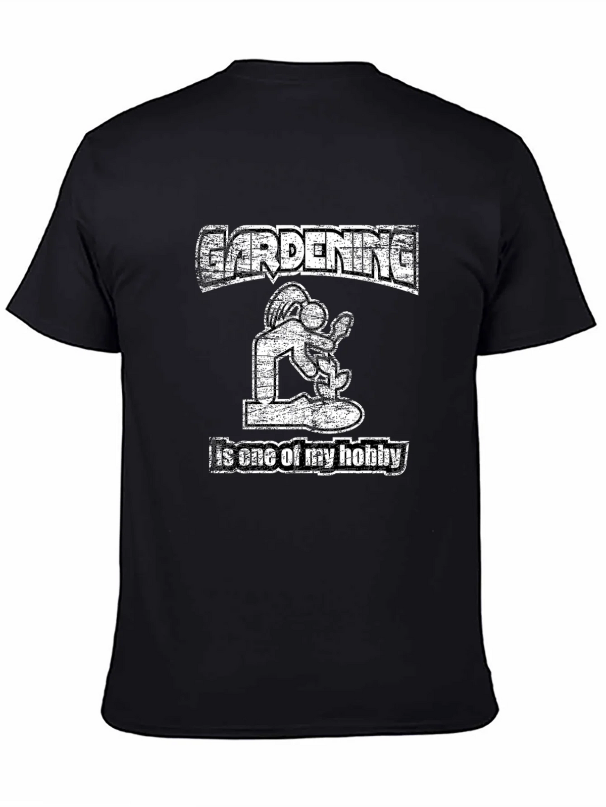 Gardening Hobby T-Shirt: Mens Black Graphic Tee product image 4
