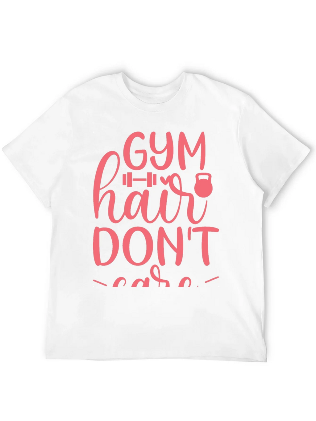 Gym Hair Dont Care T-Shirt Workout Motivation product image 4