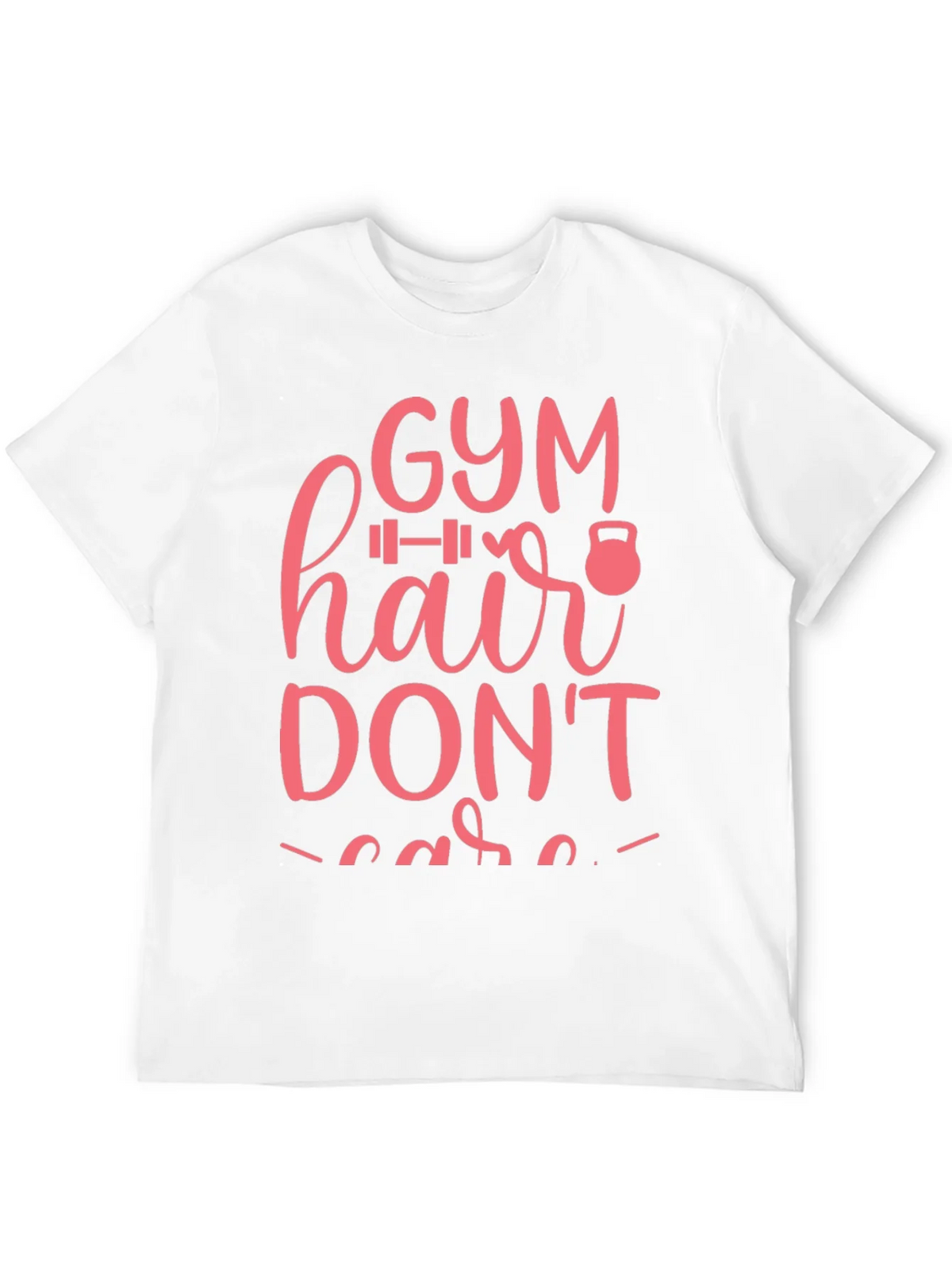Gym Hair Dont Care T-Shirt Workout Motivation product image 4
