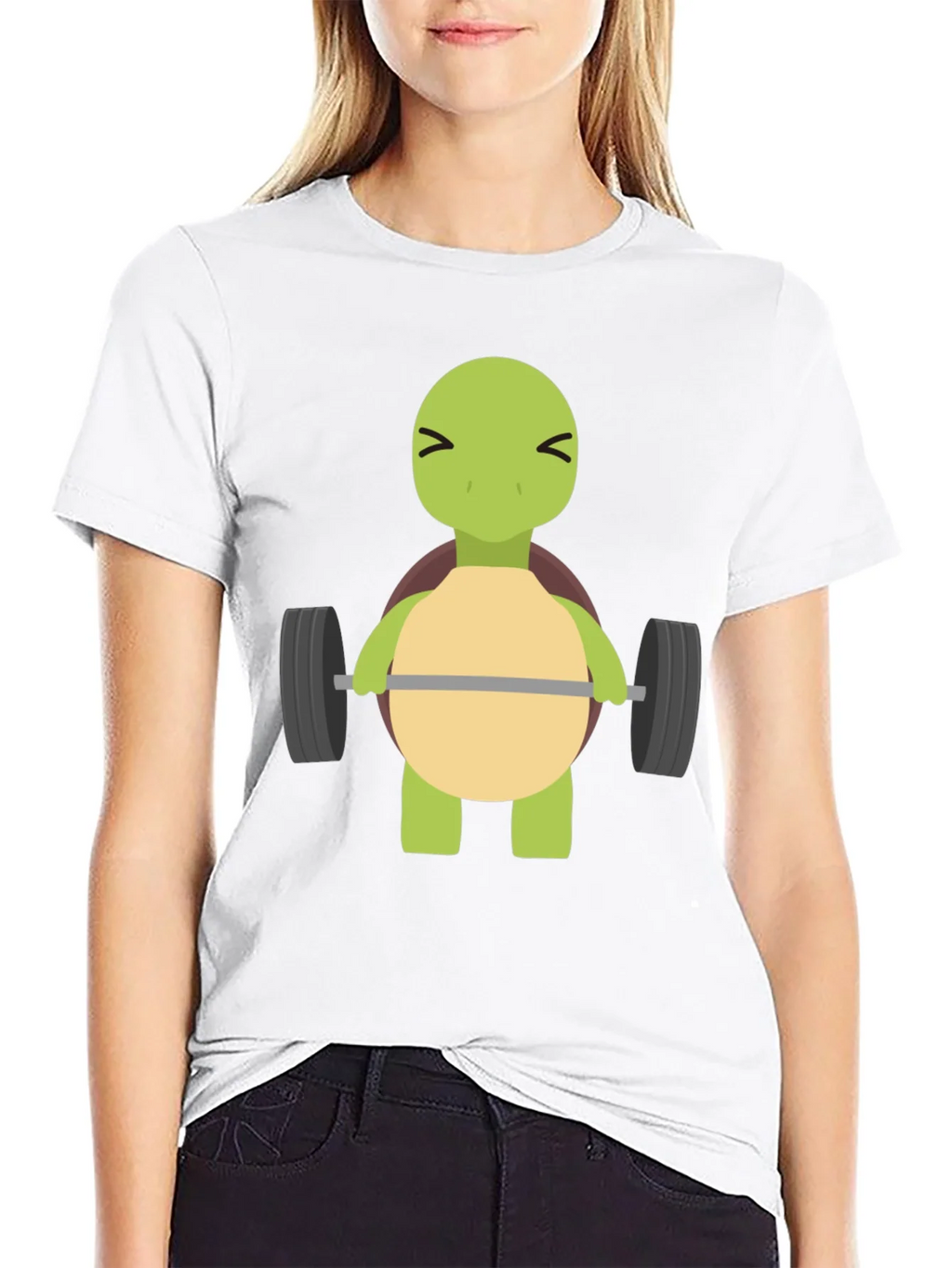 Turtle Lifting Weights T-Shirt - Funny Gym Tee product image 8