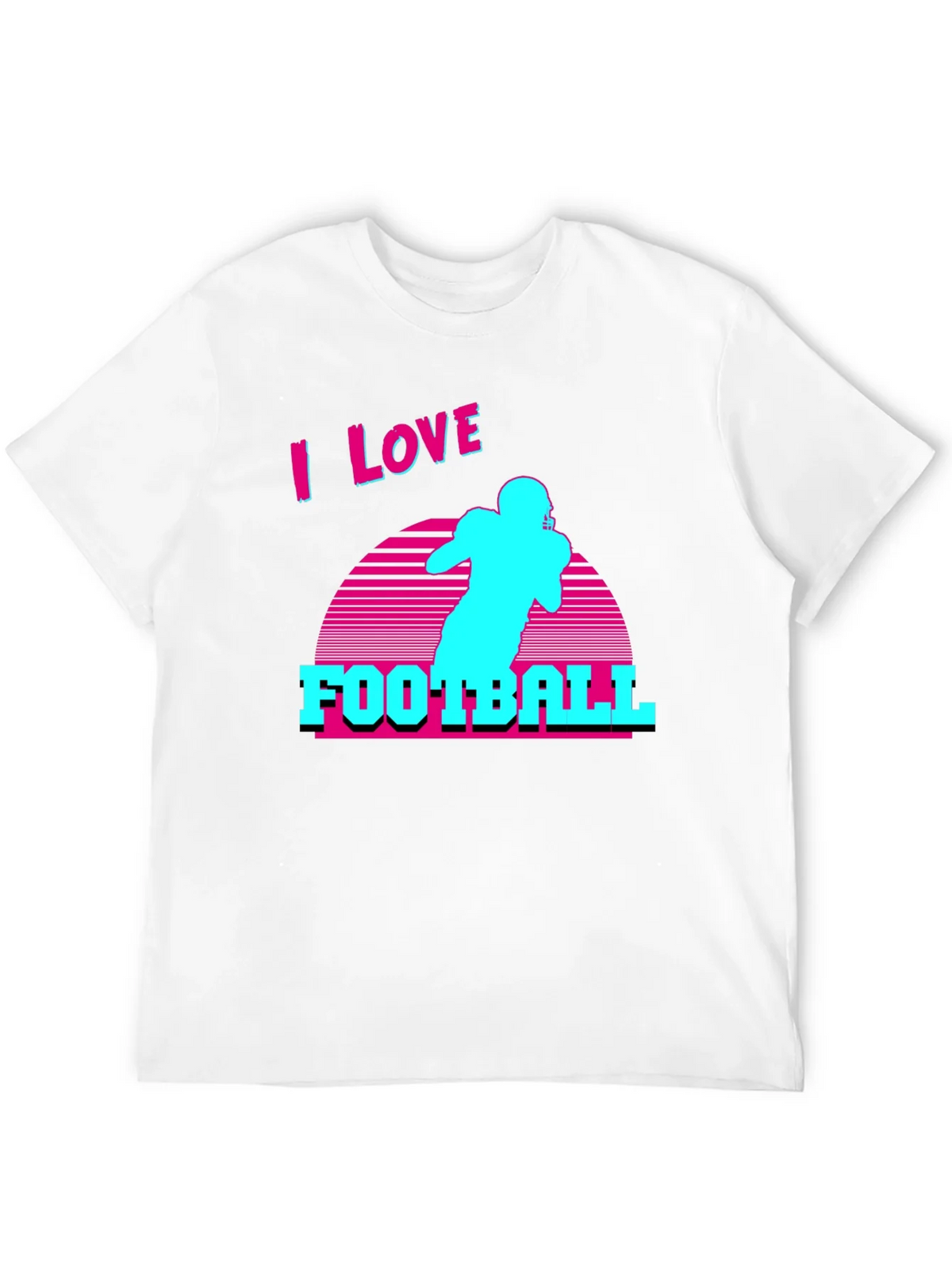 I Love Football Retro T-Shirt product image 11