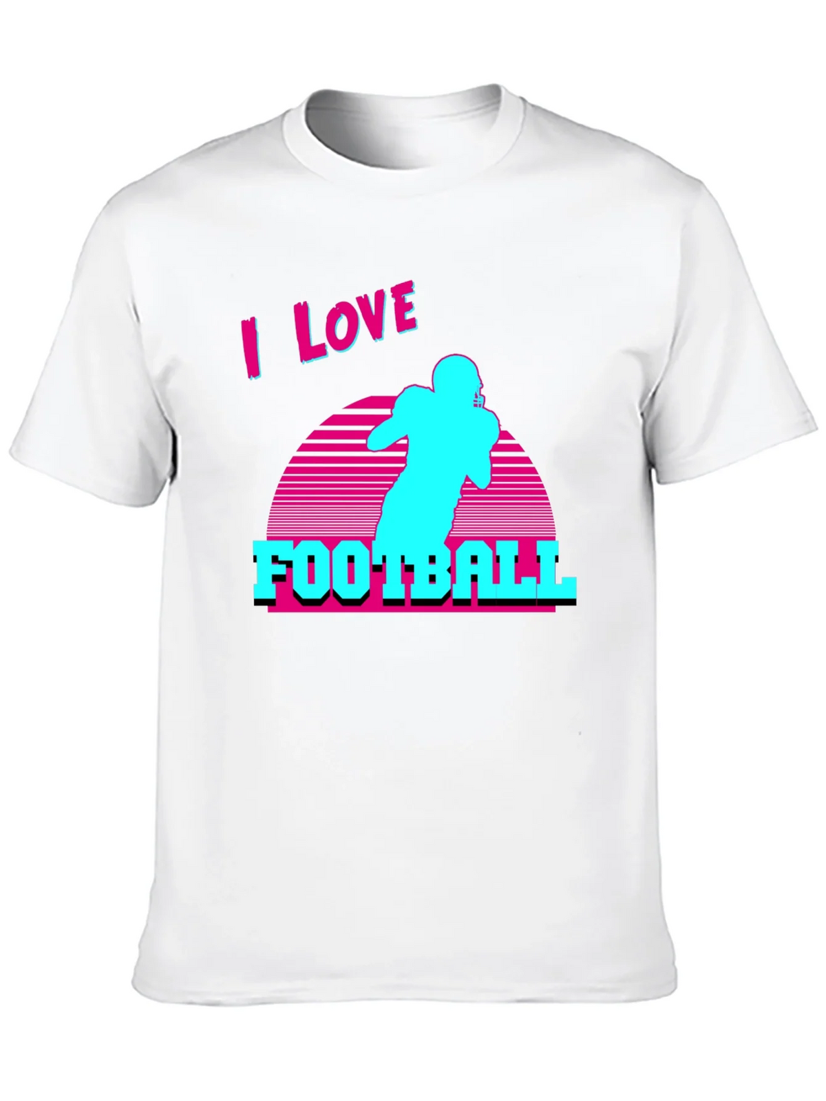 I Love Football Retro T-Shirt product image 9