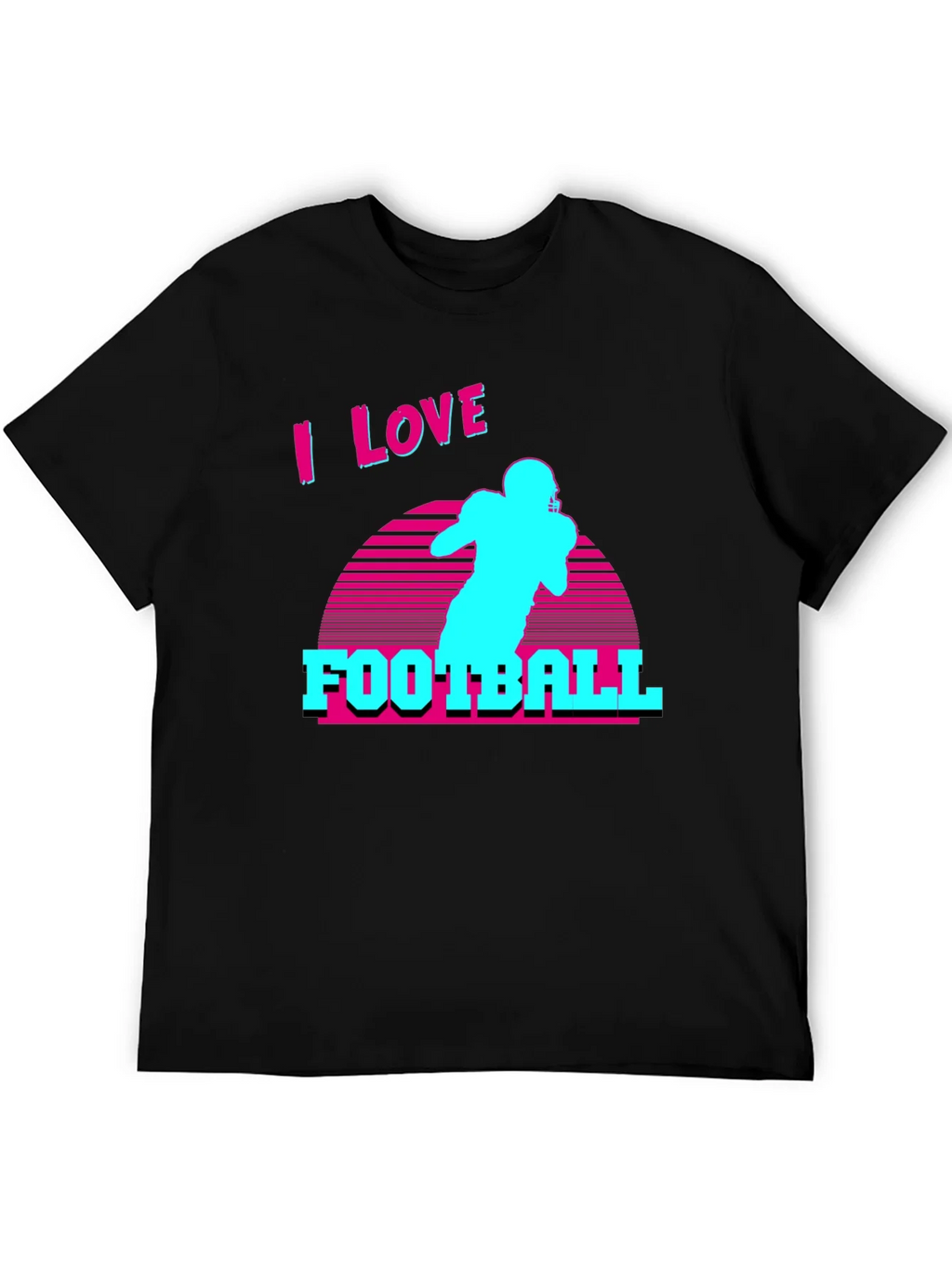 I Love Football Retro T-Shirt product image 5