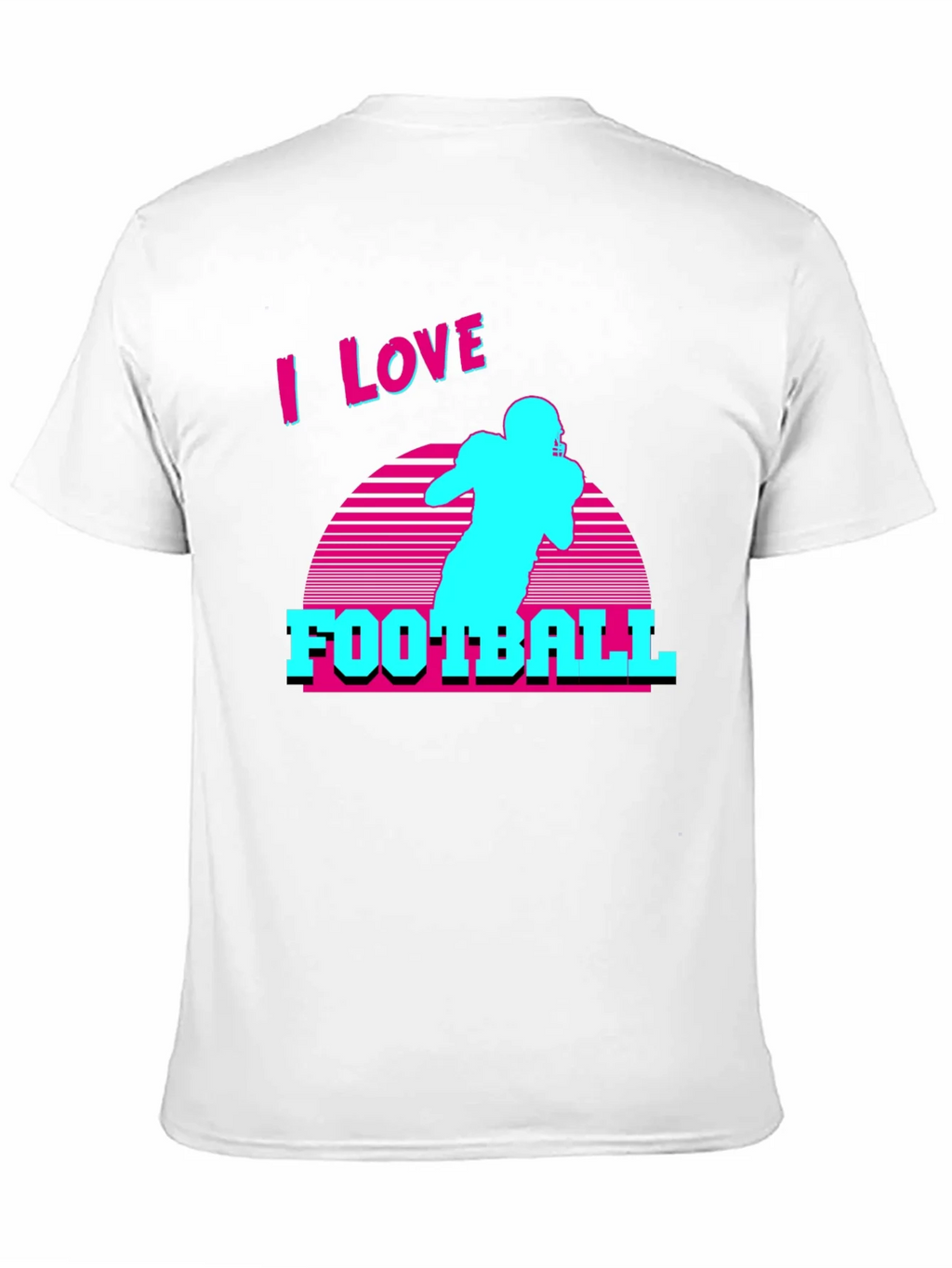 I Love Football Retro T-Shirt product image 10