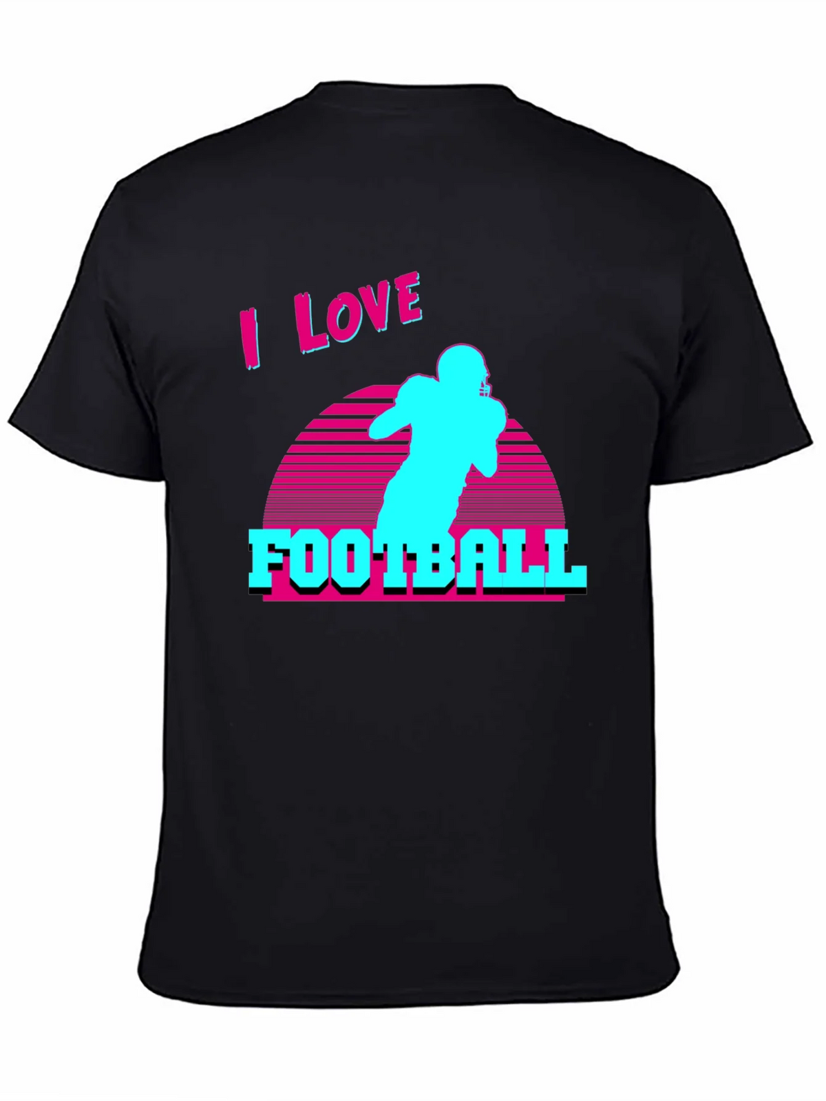 I Love Football Retro T-Shirt product image 4