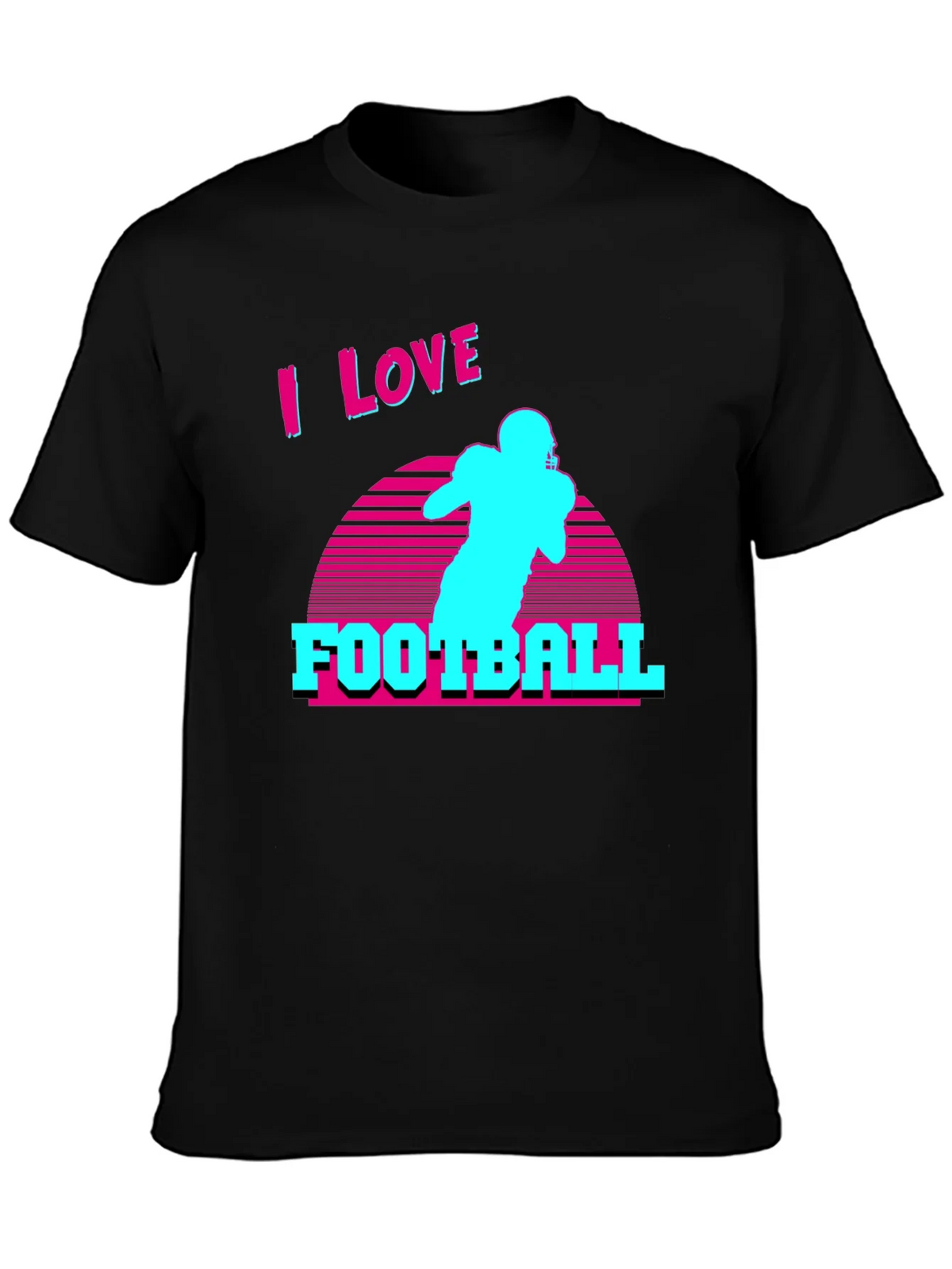 I Love Football Retro T-Shirt product image 3