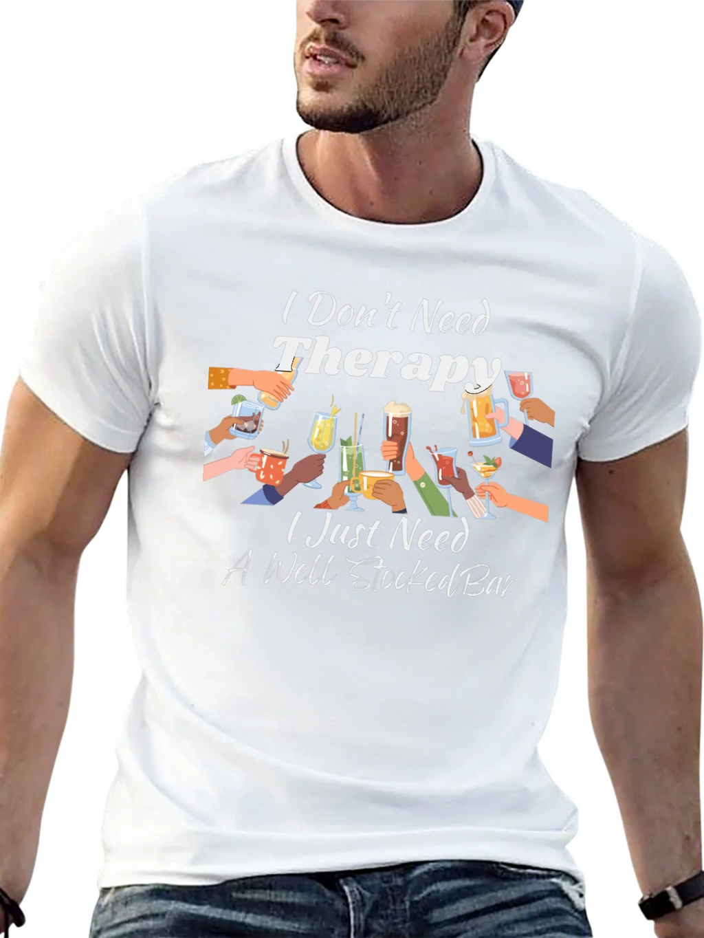 Therapy? I Need a Well Stocked Bar T-Shirt product image 7