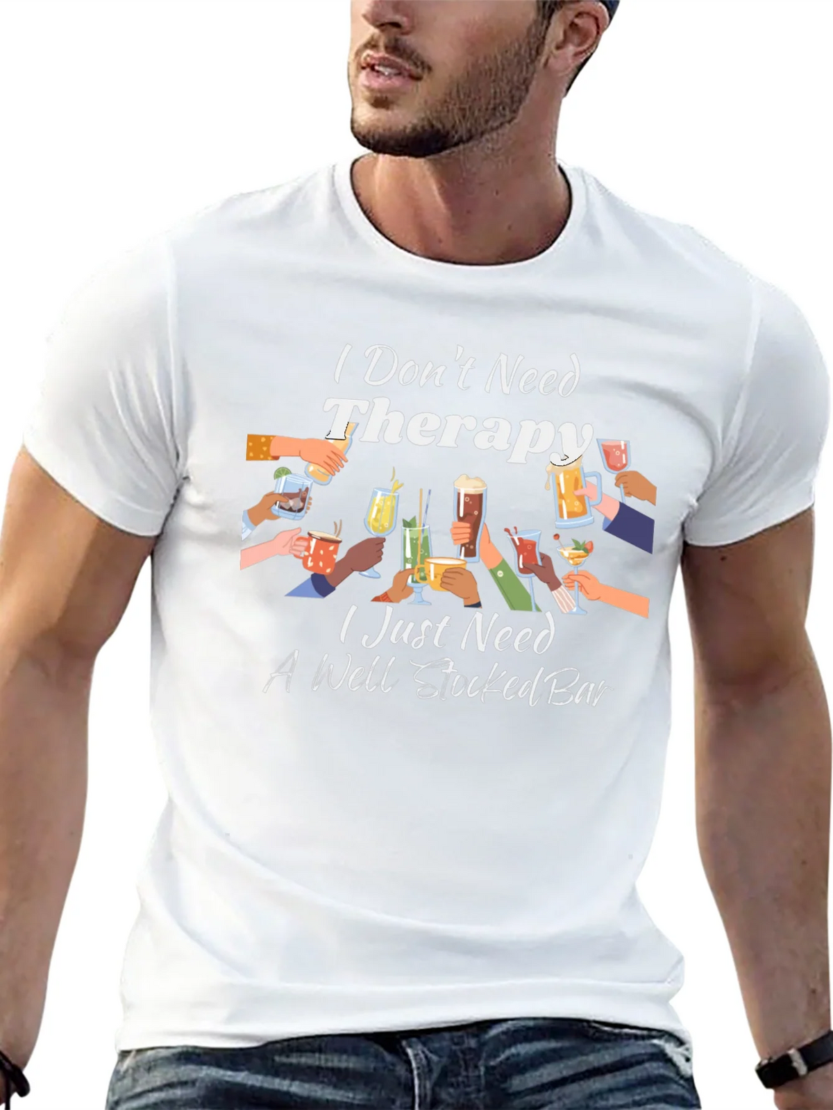 Therapy? I Need a Well Stocked Bar T-Shirt product image 7