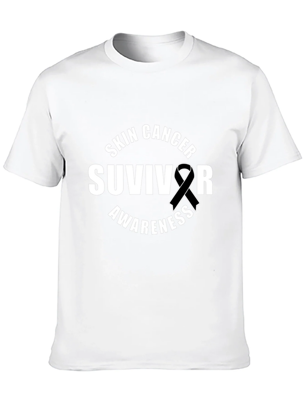Skin Cancer Survivor Awareness Ribbon T-Shirt product image 8