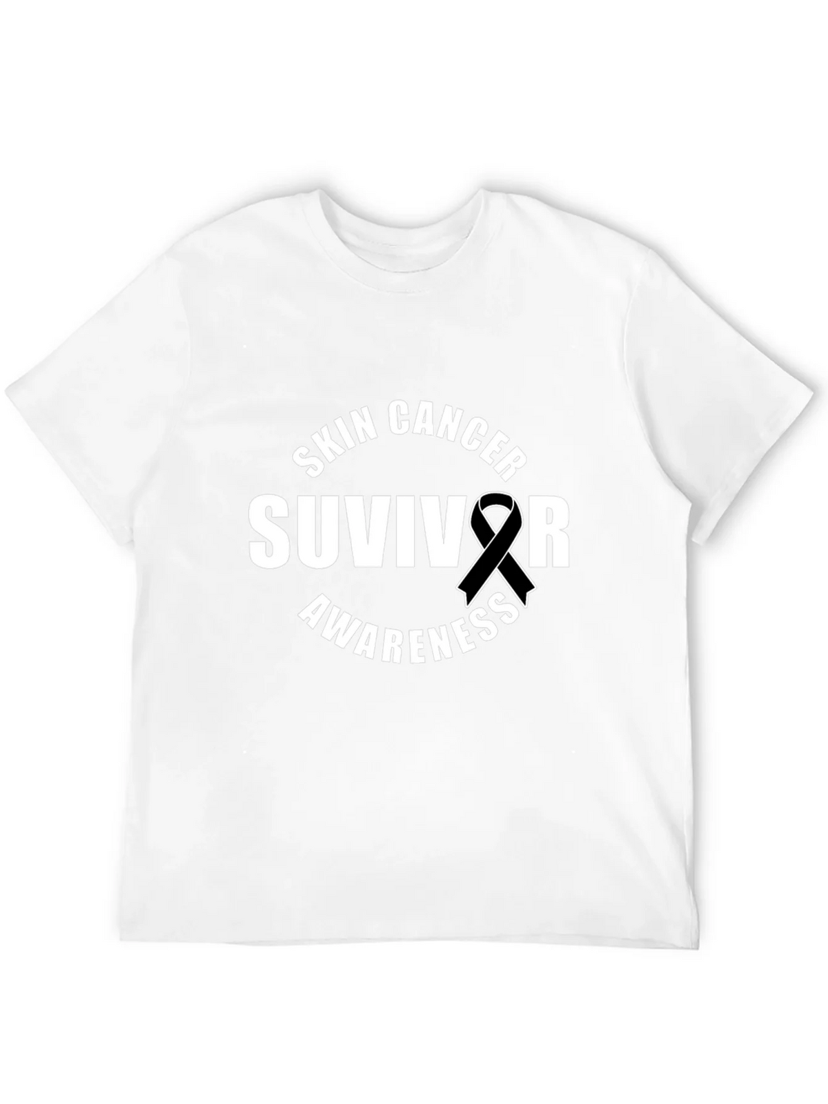 Skin Cancer Survivor Awareness Ribbon T-Shirt product image 10