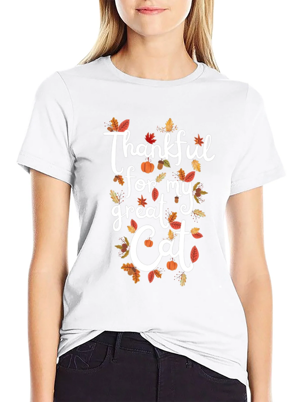 Thankful for my Great Cat Fall T-Shirt product image 8