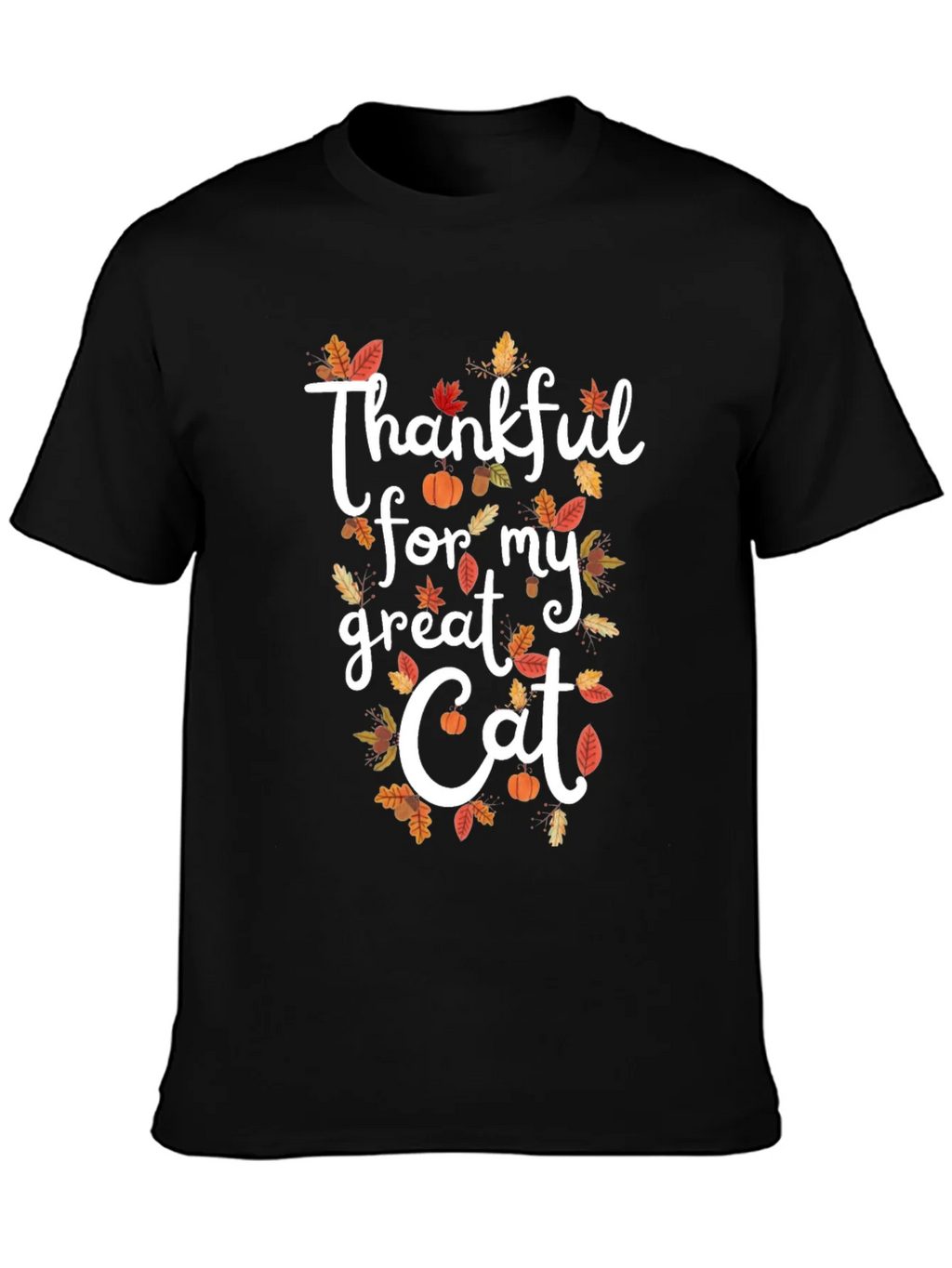 Thankful for my Great Cat Fall T-Shirt product image 3