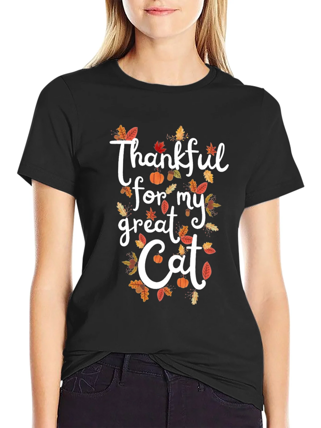 Thankful for my Great Cat Fall T-Shirt product image 2