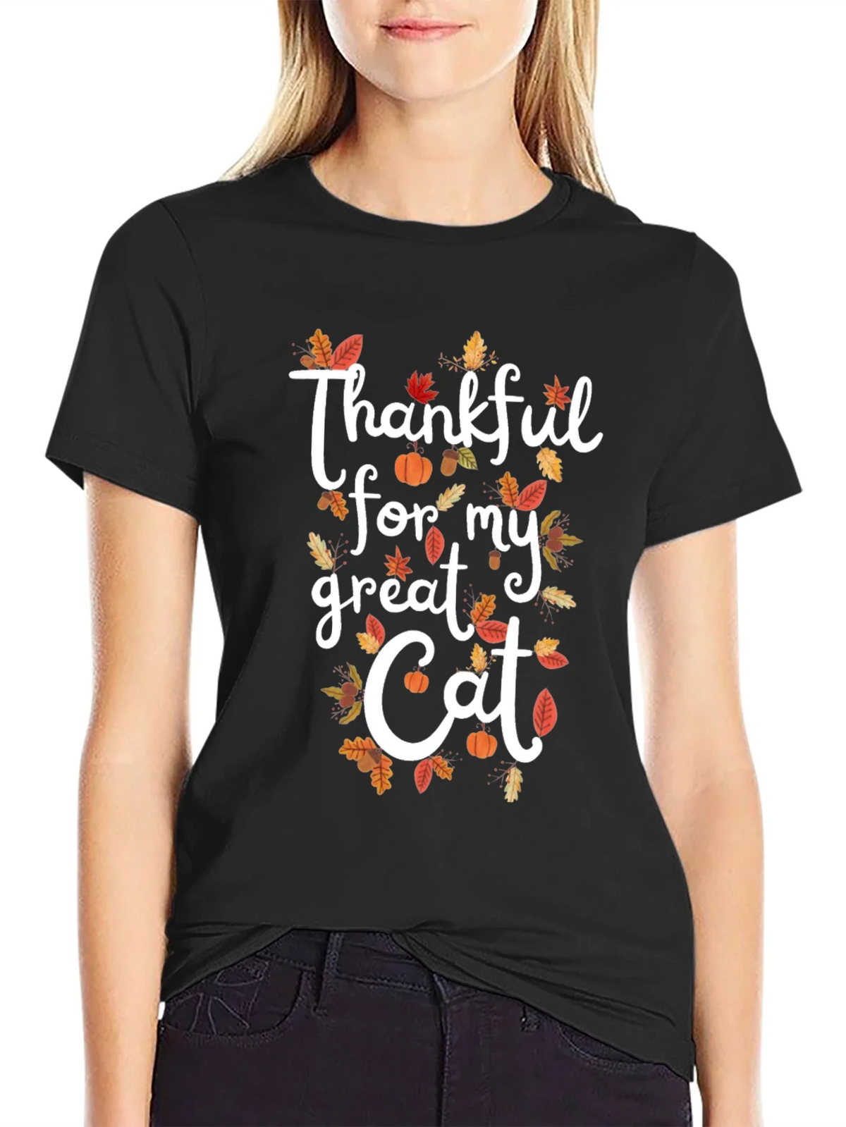 Thankful for my Great Cat Fall T-Shirt product image 2