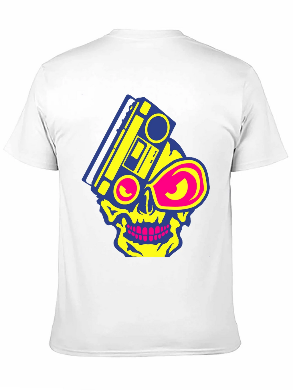 Skull Boombox Graphic Tee - Retro Music Style product image 10