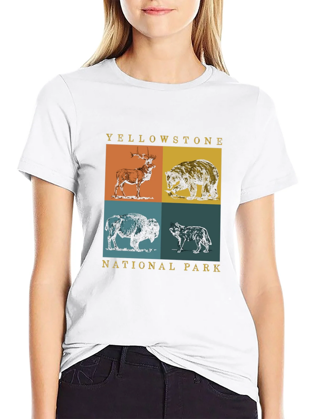 Yellowstone National Park Animals Graphic Tee product image 6