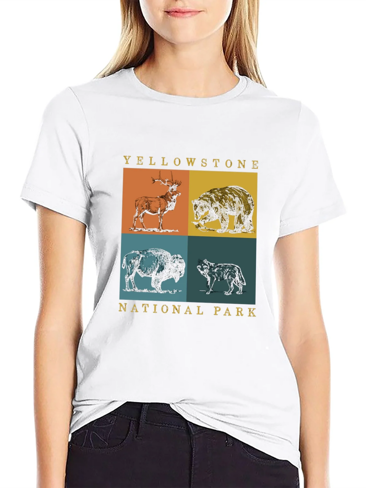 Yellowstone National Park Animals Graphic Tee product image 6