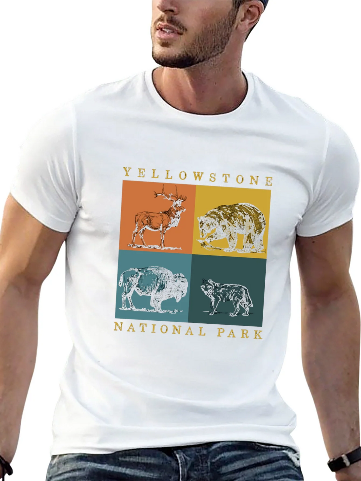 Yellowstone National Park Animals Graphic Tee product image 8